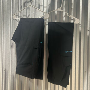 Amazon Pants Mens Medium  34x32 Black Cargo Workwear Luly Yang Driver Stretch